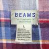 Beauty products BEAMS Check Pattern Short sleeve Cotton shirt L blue Men's Used