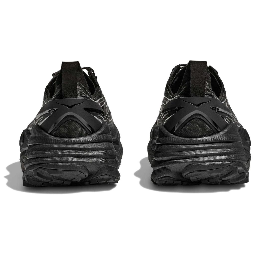 HOKA ONE ONE Stinson One7 Trail Running Shoes Unisex Black Silver 1168931-BKSV