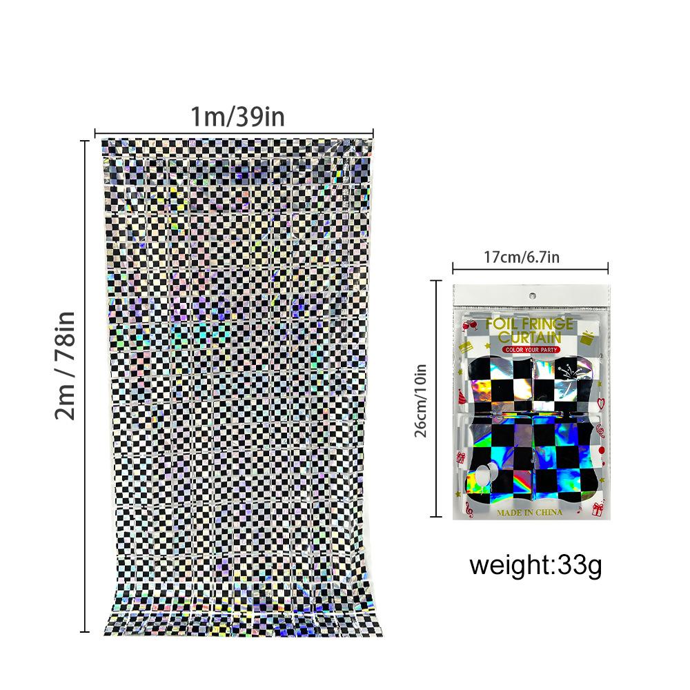 Black & White Checkered Flags Race Car Happy Birthday Banner Tablecloth Kids Boys Racing Car Birthday Party Decorations Supplies