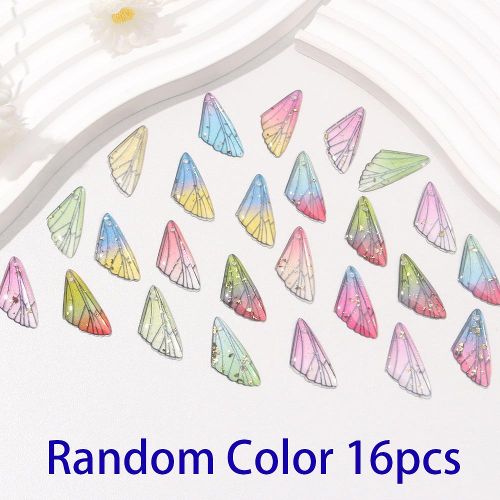 

6/12/16 шт. серьги-подвески из смолы, комплект украшений, разноцветная прозрачная подвеска в виде крыла насекомого, летний пляжный браслет на лодыжку, серьги-брелок 16pcs