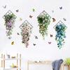 Flower & Butterfly Wall Sticker Multicolor Beautifual Decals  Background Wall