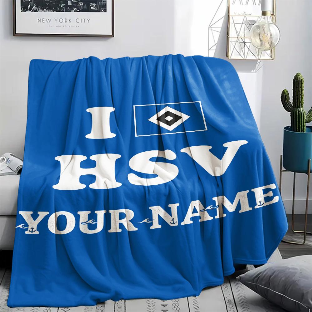 1PC Custom Name HSV Patterned Flannel Blanket Suitable For All Seasons for Home Decor Warmth and Comfort Gifts Holiday Present -HE70