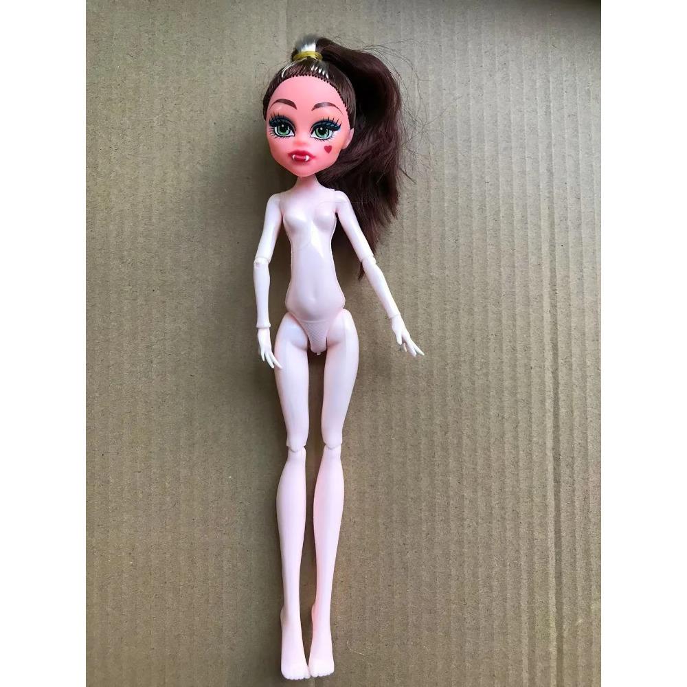 Slim Doll Body Heads Colorful Hair Doll Head Green White Black Brown Pink Beige Color Doll Body Multi Joints Movable Doll Figure