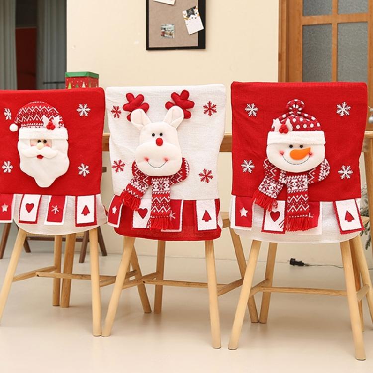 Santa Chair Cover Washable Sturdy Fabric Protects Furniture Easy To Maintain for Christmas Decoration