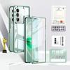 360 Full Case For Oppo A80 5G K12X A3 Pro Double Sided Magnetic Adsorption Metal Tempering Glass Protection Cover For Oppo K 12X