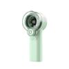 Rechargeable Handheld Mini Fan with Long Battery Life, Quiet Cooling, Powerful Turbine, Portable Design, and Spray Humidifier Feature