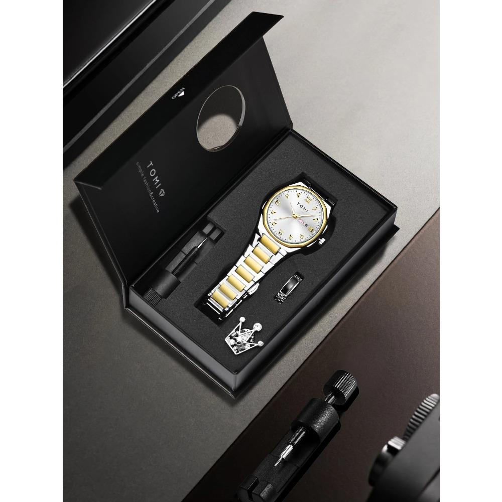 Men s Watch Fashion Minimalist Luxurious Men s Wristwatch Quartz Watch золотой