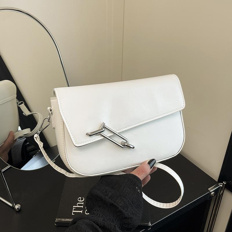 

Premium bag women s spring new commuter armpit bag fashionable simple niche design shoulder messenger bag белый