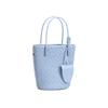 Fashion sheepskin draw strip braided hand-held bucket bag women's bag 2025 new versatile casual shoulder bag crossbody bag