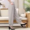 Women's Summer New High Waist Elastic Wide Leg Pants Fashionable Solid Pockets Soft Mosquito Proof Loose Versatile Lantern Pants
