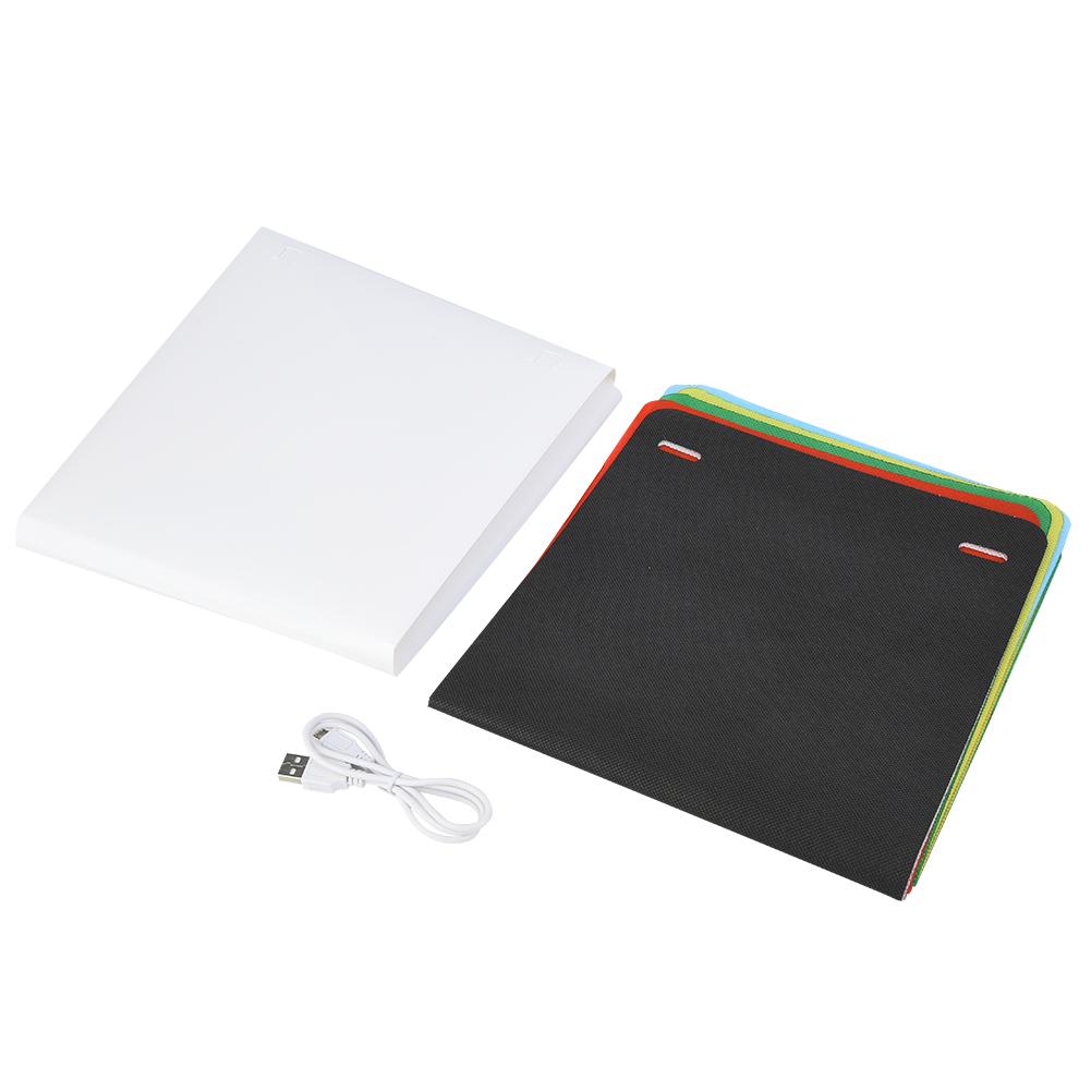 Mini Folding Light Room LED Photo Studio Photography Lighting Tent Box with 6 Backdrops