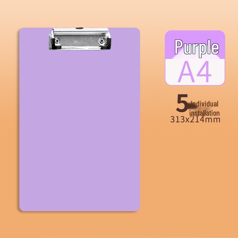 Morandi A4 Clipboard with Strong Clip for Writing, Office, and Meeting Notes