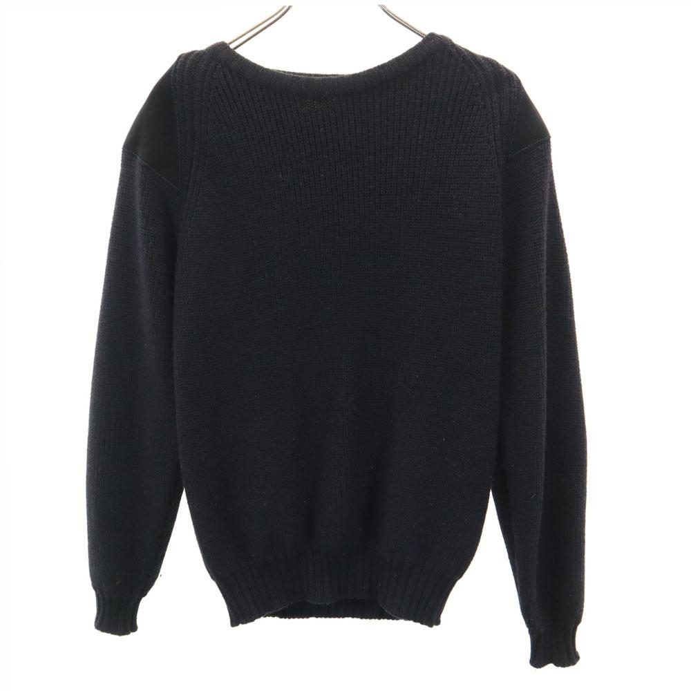 WILLIAM LOCKIE Old Scottish Wool Long Sleeve Elbow Patch Sweater 36 Knit Men's Used