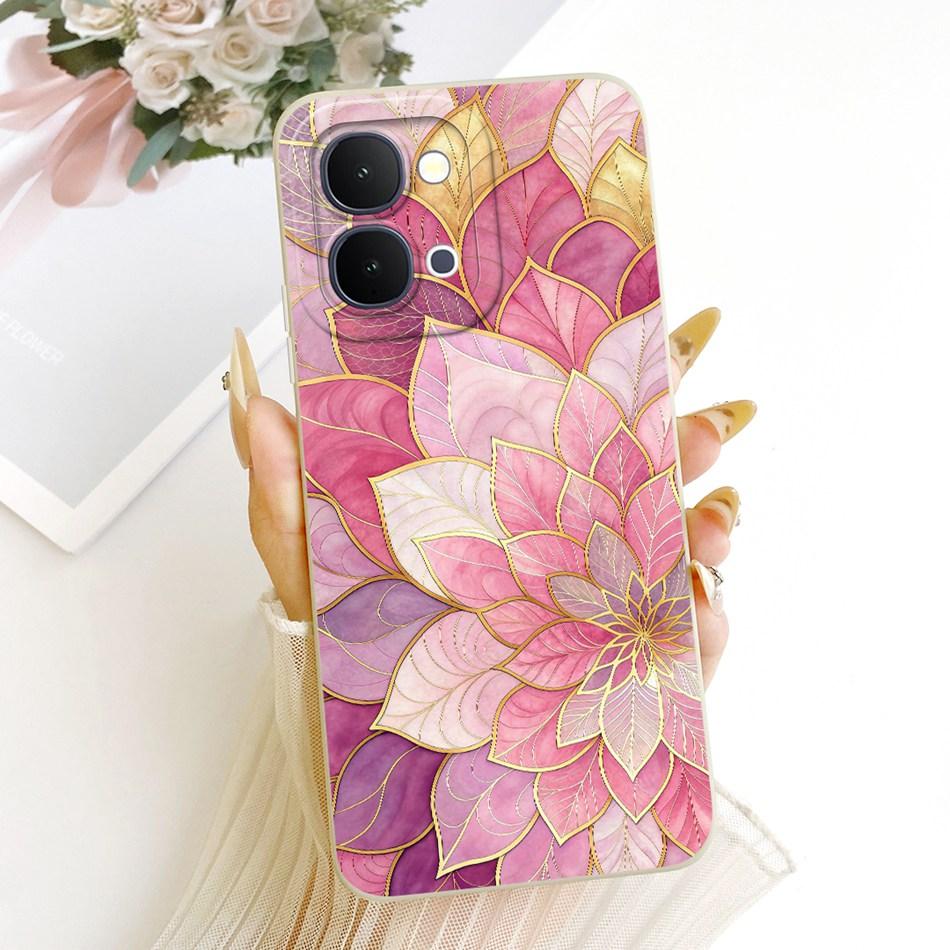 For Vivo Y31d Y51 Pro Y500i Cute Cat Flower Cartoon Phone Case For Vivo Y31D Y51Pro Y500i Soft Silicone Covers Bumpers