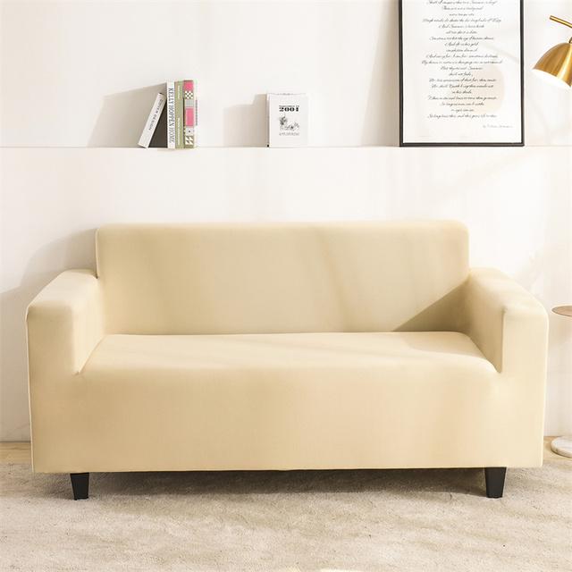 Seater Stretch spandex diivanikate Elastsed diivanikatted elutoa jaoks ühevärvilised pestavad diivanirätikud diivanikatted