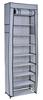 Lea Grey Textile Shoe Cabinet