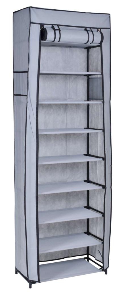 Lea Grey Textile Shoe Cabinet