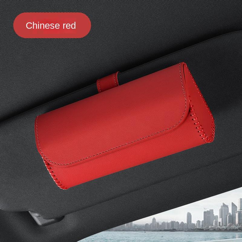 Car mounted eyeglass case car storage sunglasses holder For Mitsubishi Outlander I200 Pajero Eclipse ASX Lancer Space Delica Ex