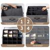 Organizér úložného boxu na boty Více přihrádek Velkokapacitní design rukojeti Nastavitelný vysoký podpatek Úložné boxy na boty s průhledným krytem