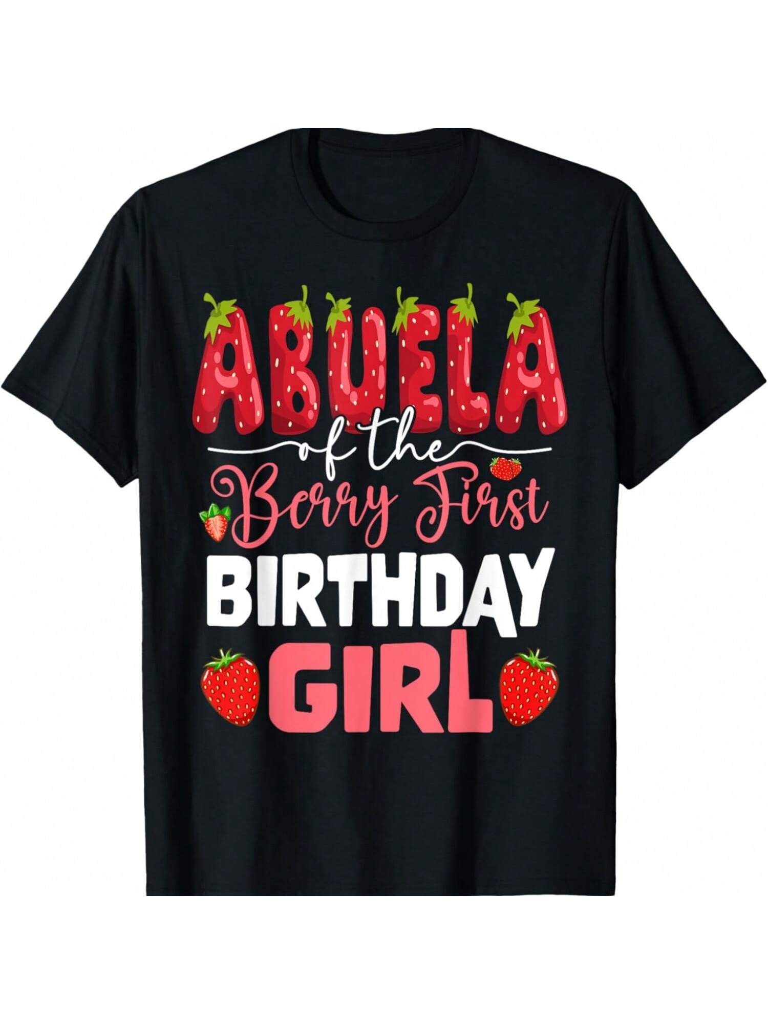 Camiseta de la abuela de la primera fiesta de cumplea?os de la ni?a con dise?o de fresa S