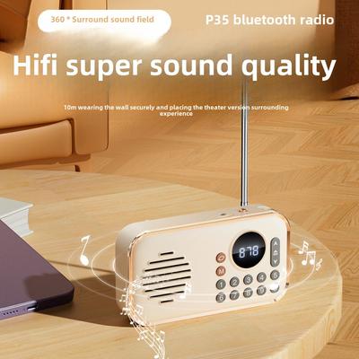 The Elderly Bluetooth Audio Card U Disk Radio Portable Music Broadcast Walkman Speaker