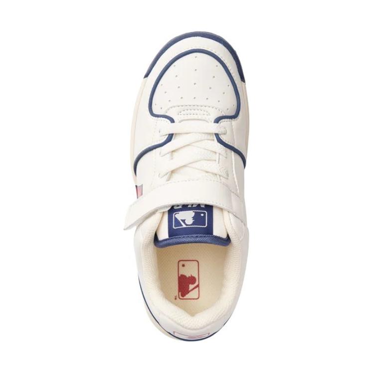 MLB Cleveland Guardians Comfortable Versatile Non-Slip Durable Low-Top Kids Sneakers Kids sneakers White Blue Red 7ASXJA13N-45WHS