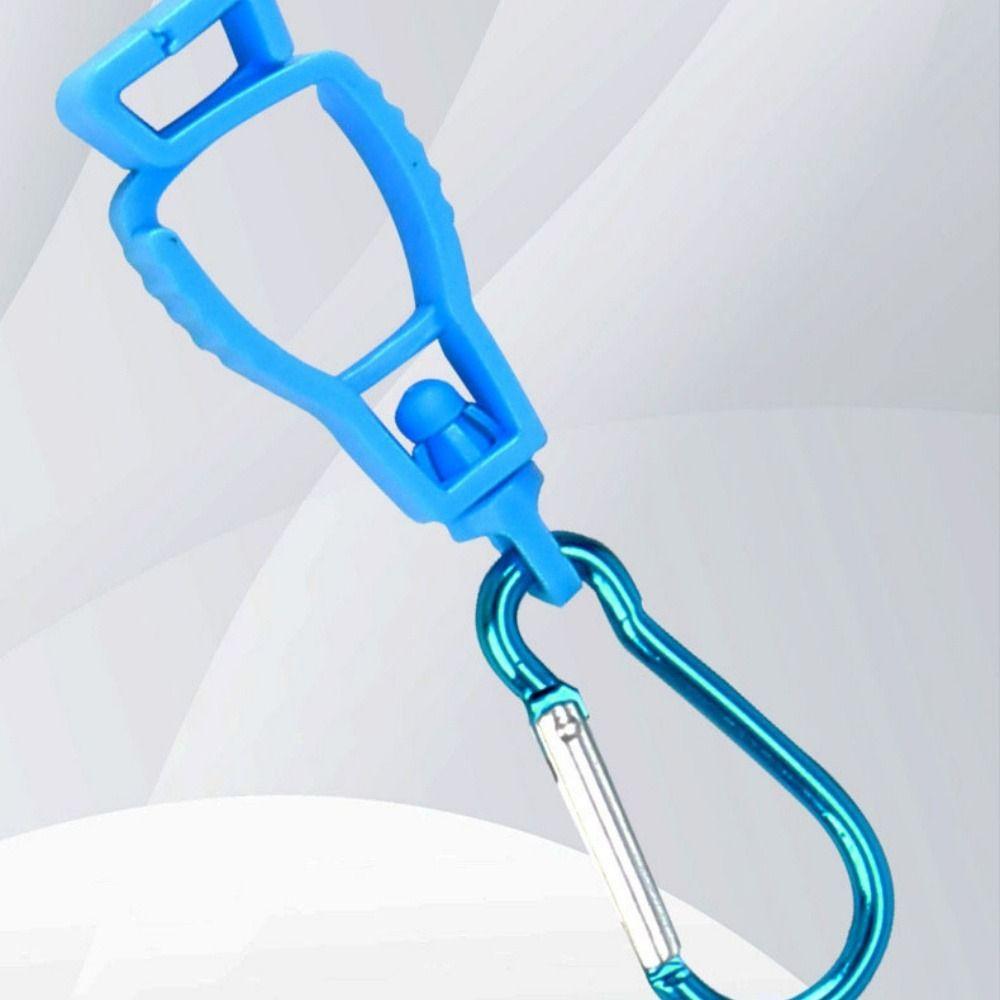 2pcs Safety Outdoor Gloves Clip Plastic Protective Gloves Clip Mountaineering Buckle Hat Clip