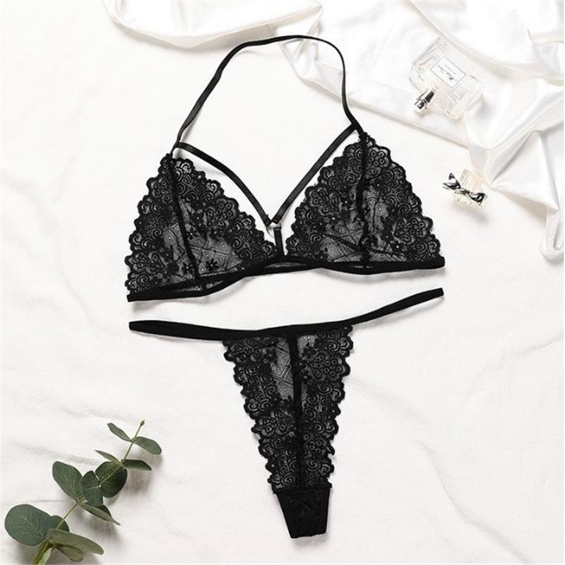 Σετ Ασύρματο Μπραλέτ & Σλιπ Μεγάλο Μέγεθος - Απαλό Χωρίς Μπανέλες Δαντελένιο Τελείωμα Άνετα Σέξι Εσώρουχα για Γυναίκες