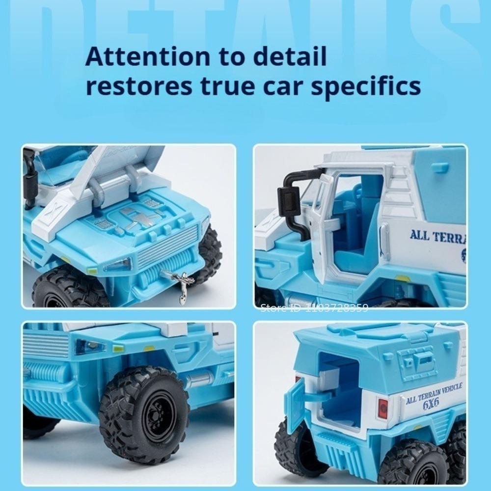 1:32 Modell Eroberer Säbelzahntiger Gepanzertes Fahrzeug Spielzeug Legierung Druckguss Rückziehfunktion Türen zu öffnen Geräusch Licht Geländefahrzeug Modelle für Jungen