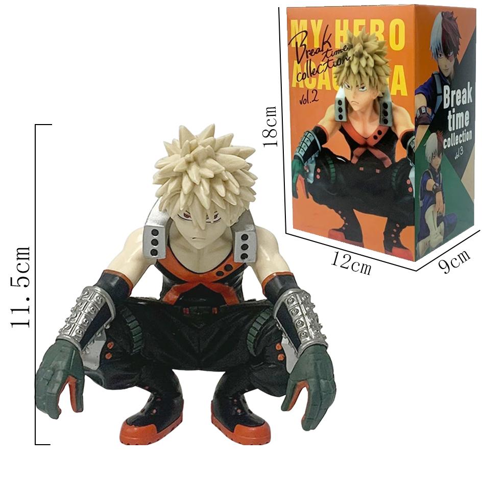 9-21CM My Hero Academia Katsuki Deku Todoroki So Himiko Toga Break Time Anime Figure Model Collection Doll Toy For Kids Gift