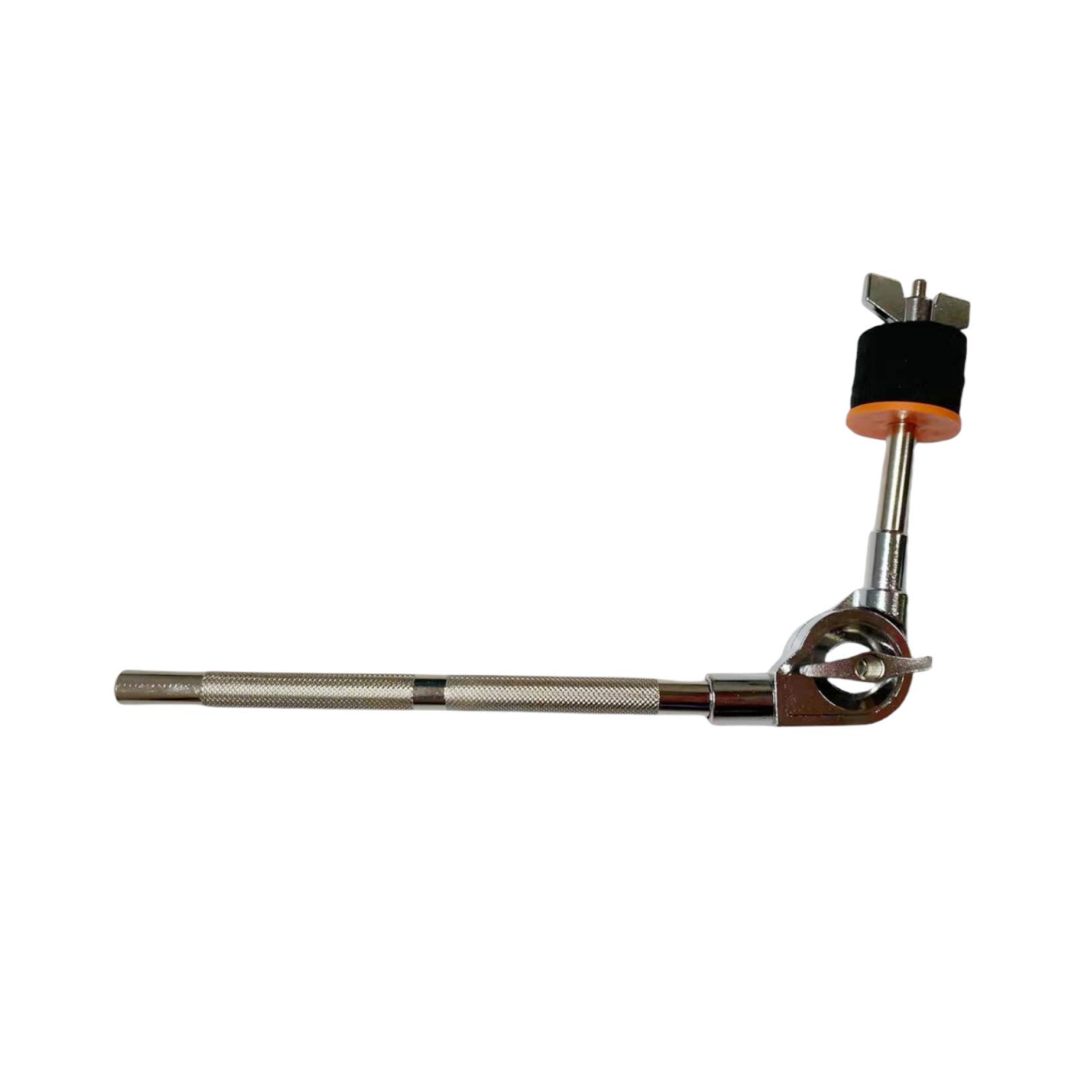 Drum Set Accessories: Orange Rubber Pad Drum Sticks & Extension Clamp Set