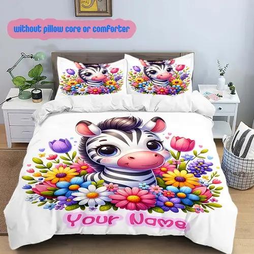 Zebra Duvet Cover Duvet Cover With Zebra Pattern Suitable For Children Boys Girls And Adults Soft Comfortable And Breathable