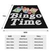 Funny Bingo Game Blankets Lightweight Flannel Sofa Throw Blanket for Couch Bedding Office Throws Bedspread Quilt