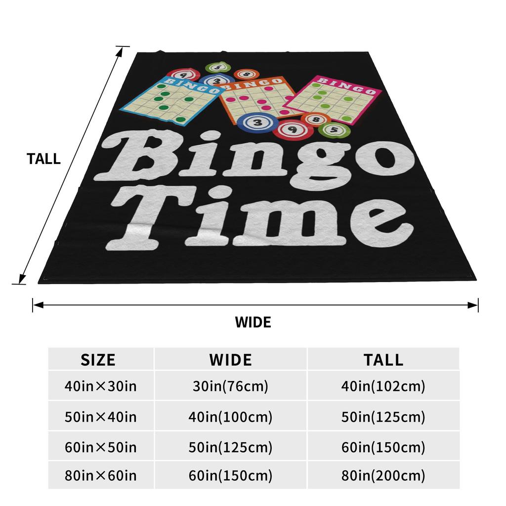 Funny Bingo Game Blankets Lightweight Flannel Sofa Throw Blanket for Couch Bedding Office Throws Bedspread Quilt