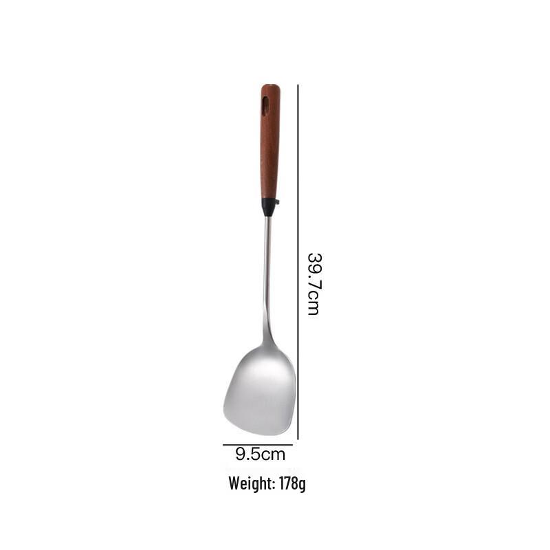 Jing Zhifeng Stainless Steel Kitchen Utensils with Walnut Handles