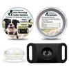 Flea Prevention Tag for Dogs Natural Ingredients Tick Repellent Tag Waterproof Collar Tag with 2 Refills Adjustable for Small Medium And Large Dogs