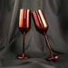 Glass Set of 2-200ml | Stainless Steel Wine Flutes Glasses | Bar Accessories Non-Toxic & Anti-Tarnish Gift