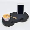 Durable Folding Chair Side Table Attachment, Plastic Beverage and Snack Storage Tray Universal Chair Cup Holder