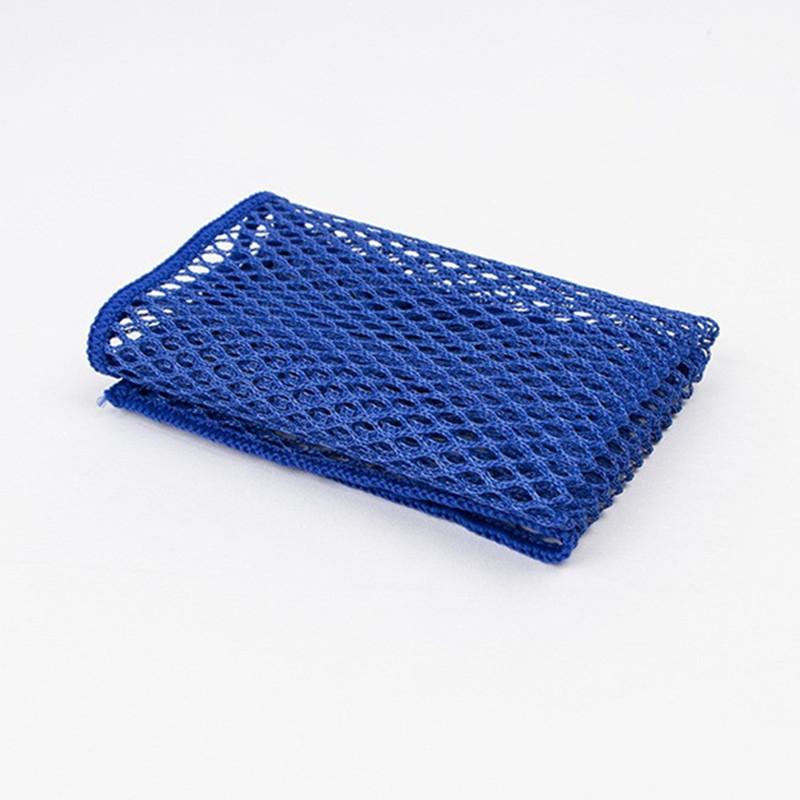 

1Pc 30x30cm Microfiber Mesh Wire Dishwashing Cloth Kitchen Degreasing Brush Bowl Scouring Pads Cleaning Tools синий