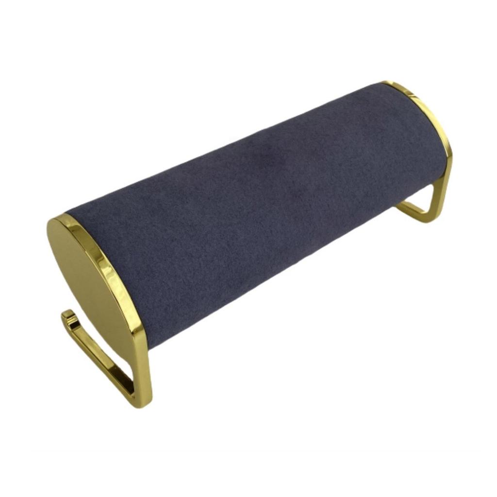 Practical Bangle And Watch Display Stand Velvet Watch Bracelet Organizers Stand with Durable Gold Metal Construction