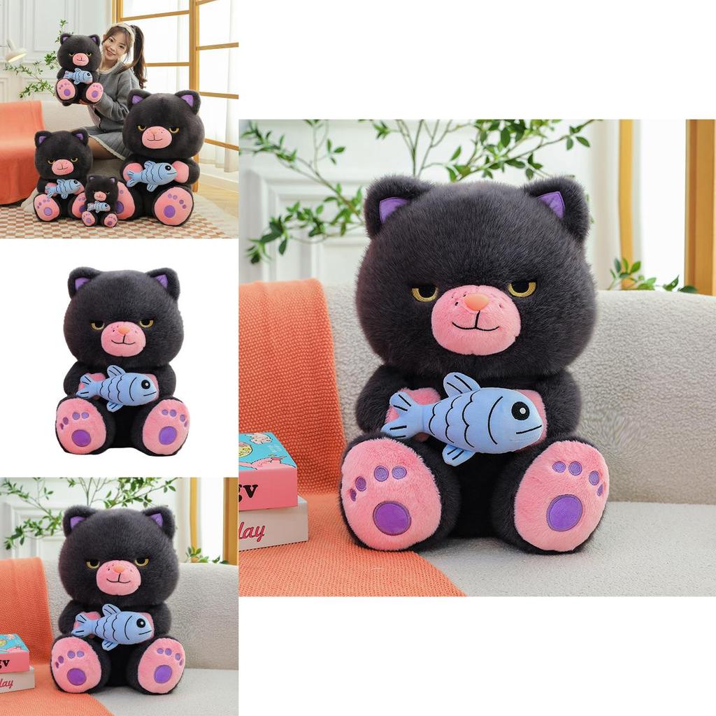 Cute Demon Meow Meow Plush Toy Cat Animal Doll For Kids And Collectors