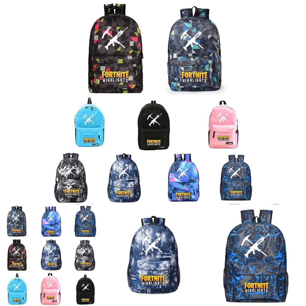 Fortnite High Capacity Backpack Canvas School Bag With Breathable Material