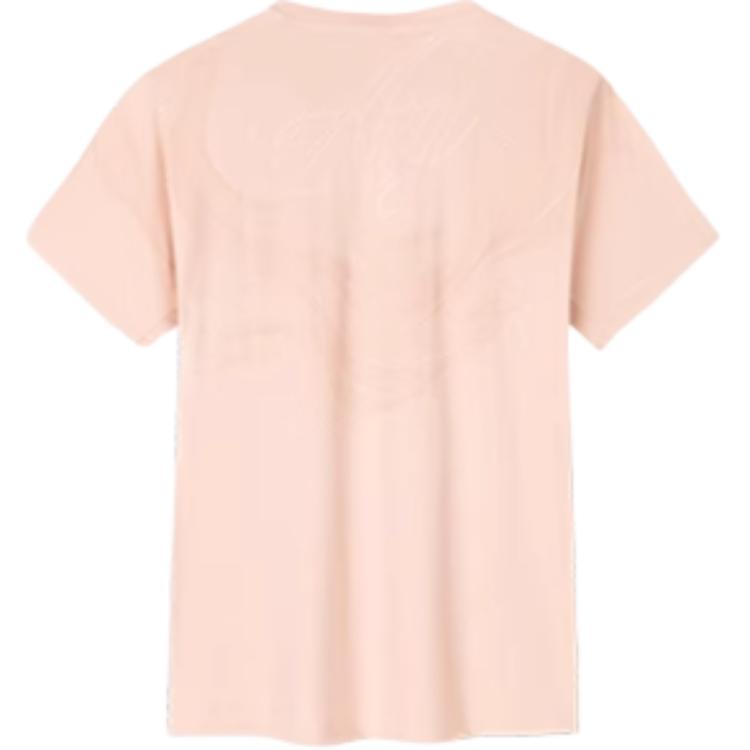 Anta Champion All-Weather Series Solid Color Round Neck Comfortable Breathable Short Sleeve T-Shirt Women T-Shirts Image-Pink 162430107-2