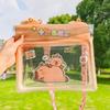 Cute Cartoon Waterproof Phone Pouch Transparent Large Capacity Swimming Storage Bag Seal Type PVC Mobile Phone Bag Water Sports
