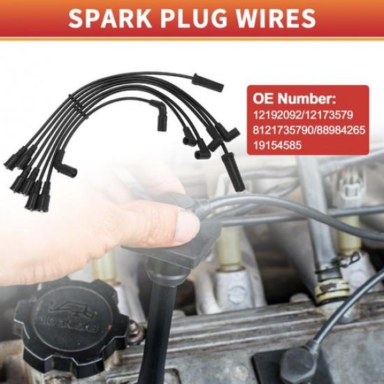 Spark Plug Wire Ignition Coil Cable No.12173579 SEVEN for Chevrolet 96-05