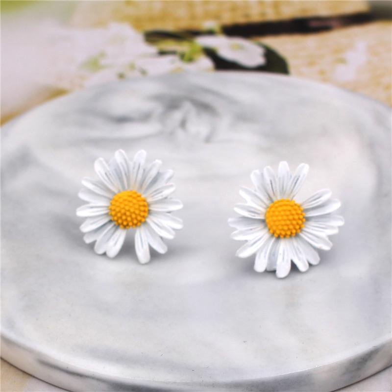 Koreanische Neue Doppel-schichten Blume Tropfen Ohrringe für Damen Übertrieben Frauen Floral Ohrringe Modeschmuck aretes de mujer