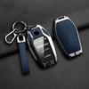New Auto Alloy Sheepskin Car Key Case For BMW 7 Series 730 740 535L E6 Series X3 X 5 X7 LED Smart Remote Control Auto Keychain