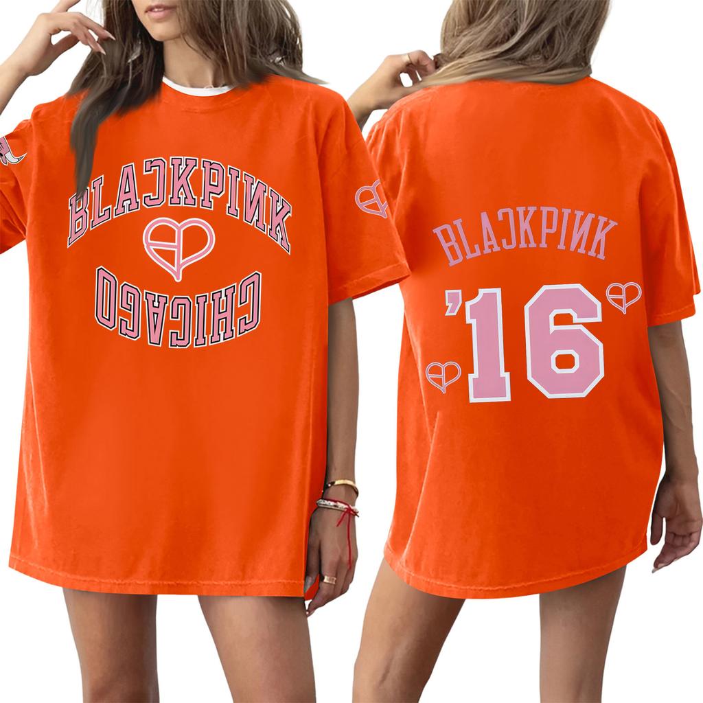 Women's Round Neck Printed Short-sleeved T-shirt Top