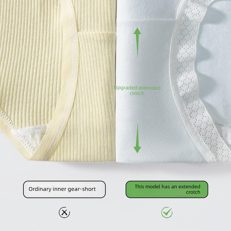 Women's Summer Pure Cotton 10A Antibacterial Extension Cotton Crotch Naked Feeling Hip Breathable Briefs