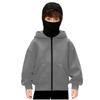 Unisex Kinder Doppel-Lagen Kapuzen-Reißverschlussjacke - Frühling & Herbst Lockerer Streetwear